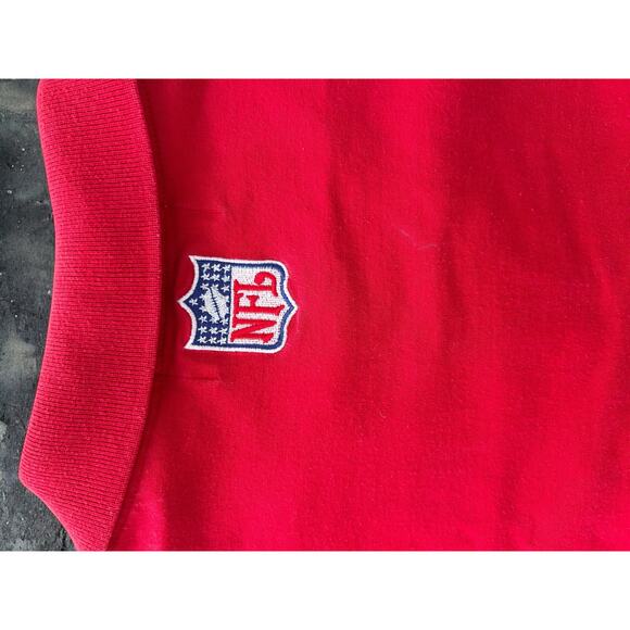 Vintage 90s Reebok NFL Pro Line Kansas City Chiefs Polo Mens XL W/ Spellout TYPO - Picture 3 of 11